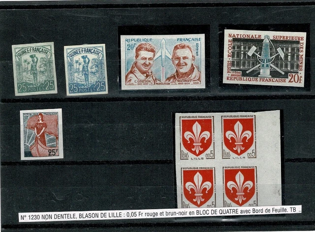 Timbres Mali non dentelés en bande de 2 - Neufs