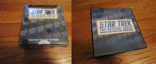 Star Trek The Original Series Archives and Inscriptions Sealed BOX & BINDER TOS