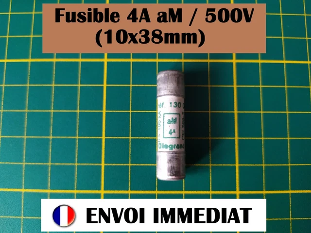 Cartouche Fusible céramique 4A aM / 500V (10x38mm)