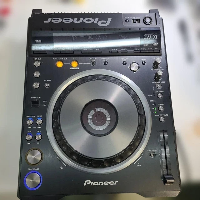 PIONEER DVJ-X1 DVD CDJ Tocadiscos Video DJ VJ Deck Player Funciona