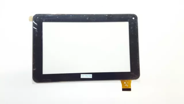 Schwarz Touchscreen Glas Digitizer komp. Mit 10" Danew DSLIDE 1013QC