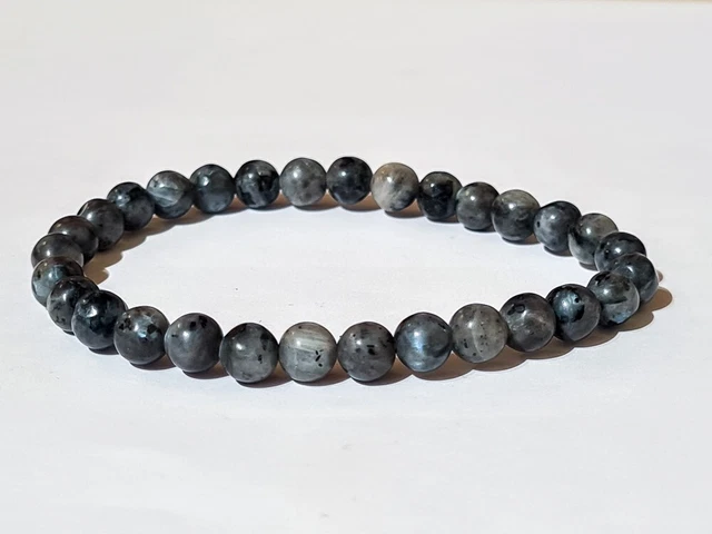 Bracelet Perles Labradorite Naturelle - Fait Main Sur Mesure - Homme/Femme - Sans Fermoir