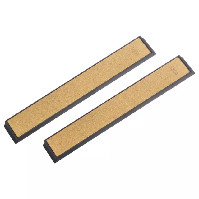 150mm x 20mm 180 Grits Titanium Coated Diamond Whetstone Sharpening Stone 2pcs