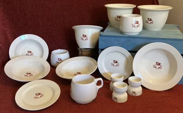 White Star Line Replica Titanic: Plate, Mug, Cereal Bowl, Deep Bowl, Spoon