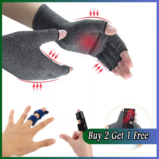 Anti-Arthritis Handschuhe Hand Fingerunterstützung Schmerzlinderung Verlängerung Kompression