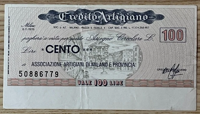 Miniassegni Credito Artigiano