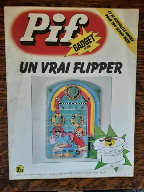 Pif Gadget N° 294 : Un vrai flipper / 1974
