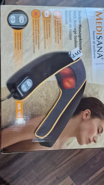 Medisana NM 10L Nacken-Massagekissen mit Vibration Rotlicht + Wärme - NEU