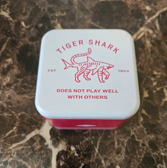 FOSSIL WATCH TIN NEW TIGER SHARK Does Not Play Well With Others Theme RARE 16.00 PicClick