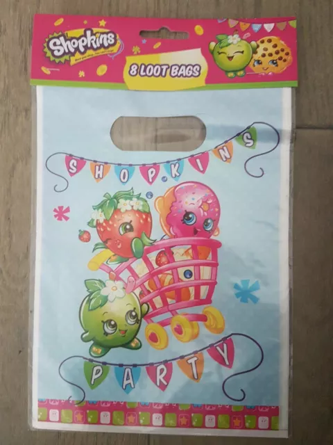 Shopkins 8 Party Loot Bags - NEW