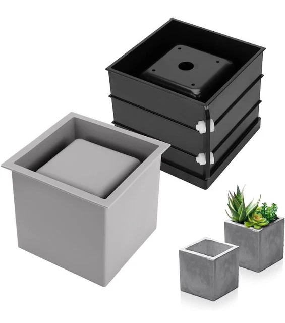 SILICONE MOLDS CONCRETE Flower Pots Large Planter Mold DIY Pots Cement