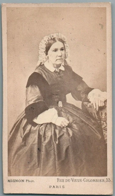 Carte De Visite Photo Ancienne (CDV) – Portrait Femme Mode, Vers 1860-1890