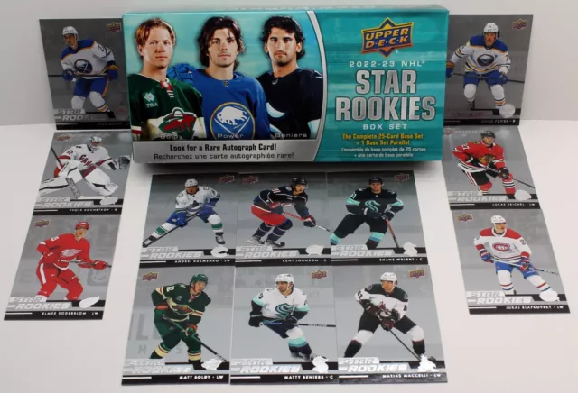 2022-23 Upper Deck Star Rookies Box Set Single Card Pick List