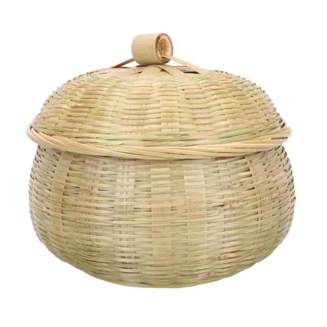 Small Storage Basket Wicker Bowls Fishing Basket Tea Leaf Storage Basket