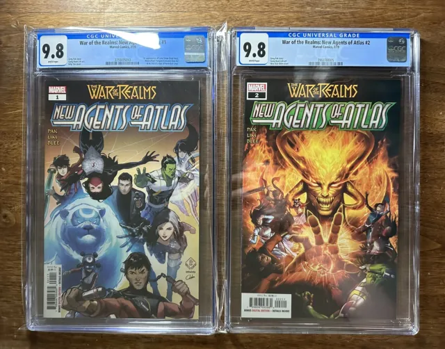 War of the Realms: New Agents of Atlas #1 and #2 CGC 9.8 – 2019 Swordmaster