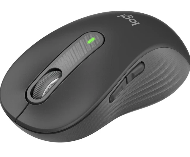 LOGITECH SIGNATURE M650L (LARGE) Wireless-Bluetooth&USB Mouse-5 Keys ...