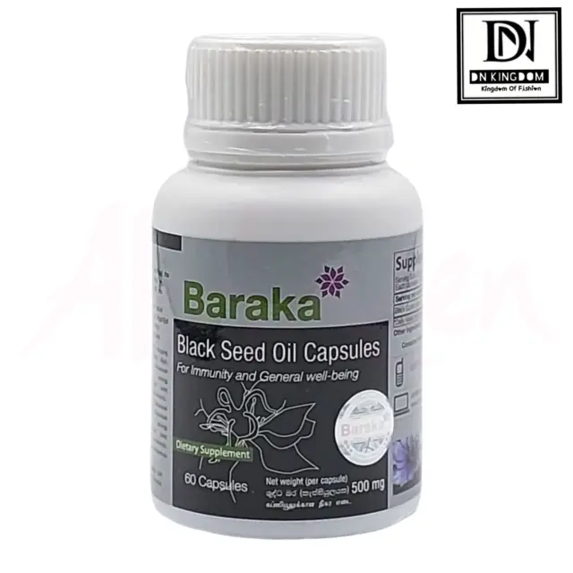 Cápsulas de aceite originales Baraka semillas negras virgen pura prensado en frío Nigella sativa