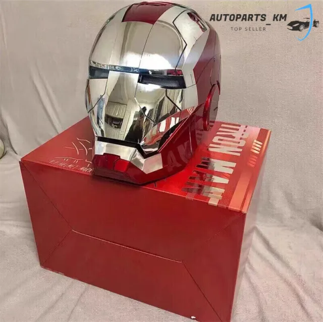 AUTOKING Iron Man MK5 1:1 Helmet Wearable Voice-control Mask Halloween Cosplay