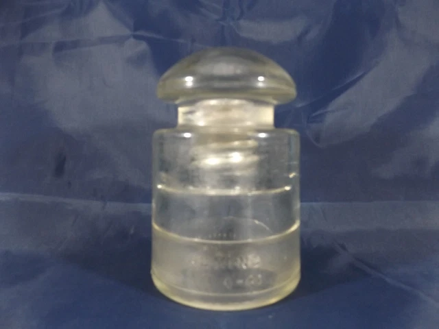 VTG Hemingray 4-40 CD 128 C.S.A Clear Yellow Glass Telephone Insulator