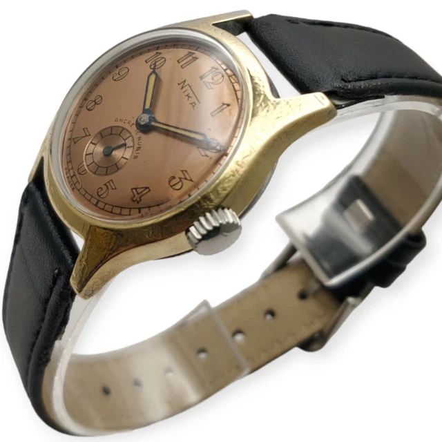 Montre Mécanique Vintage Des Années 1950 - Calibre Manuel, Cadran 33mm, Marque Noname, Occasion