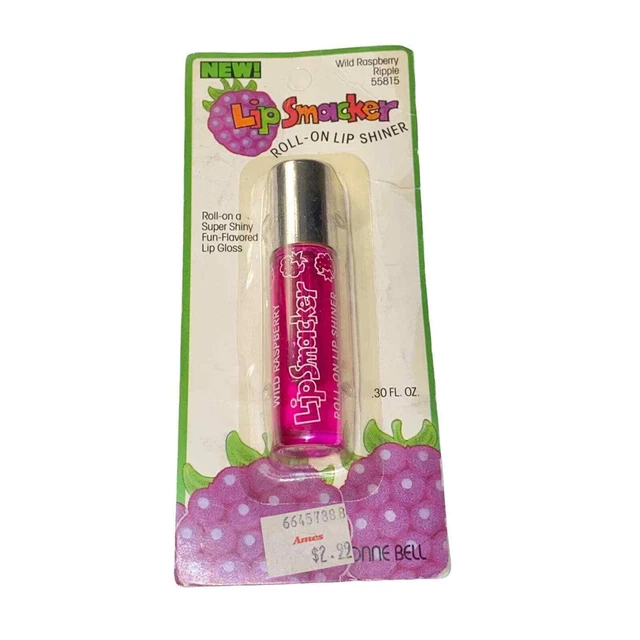 VTG Y2k Bonne Bell Lip Smacker Wild Raspberry Roll On Lip Gloss Silver Cap