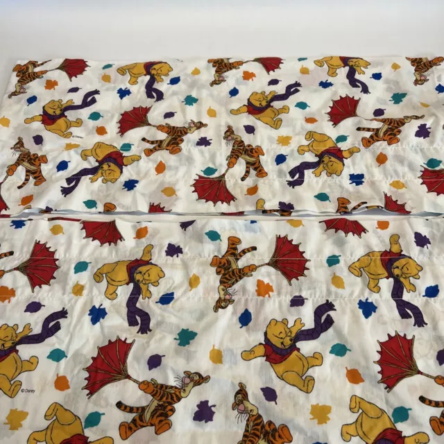 VTG Winnie-The -Pooh Valance X 2 Blustery Day 17” X 77” Tigger Nursery