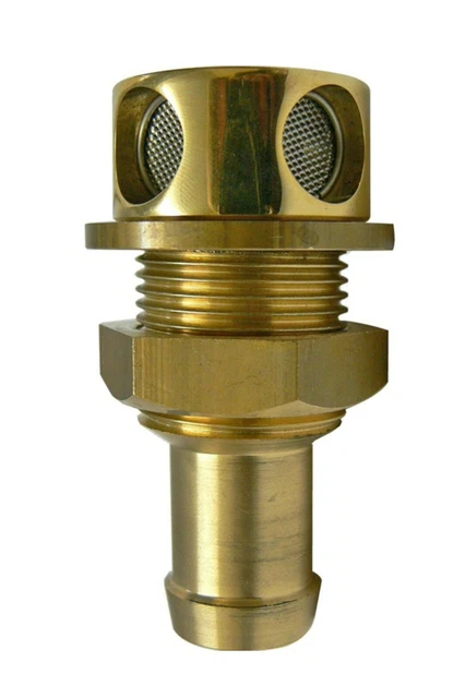 Laiton Évent de Cuve Fixation Avec Flamme Trap, 1.9cmbsp 19mm Queue Tuyau AV023M