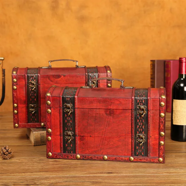 Retro Wine Packaging Box European Style Wooden Red Wine Box Vintage Decorative