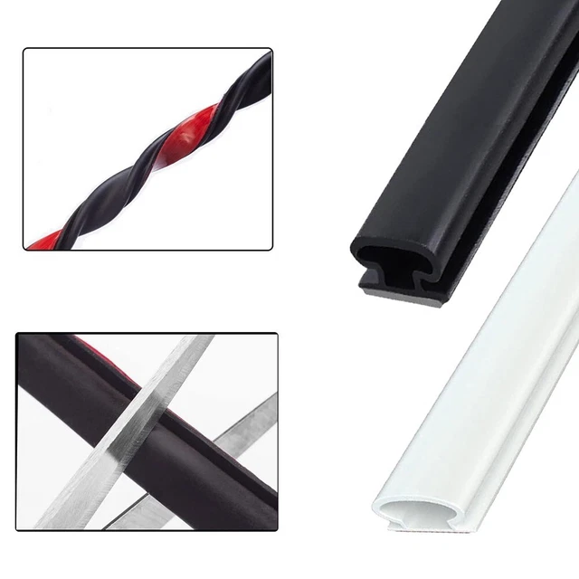 Nastro di tenuta porta di sicurezza isolamento acustico nero gomma siliconica bianco 6 m