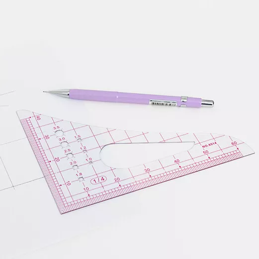 1/4 Scale Ruler Craft DIY Sewing Tools Acrylic Ruler Triangle Ruler Patchwork