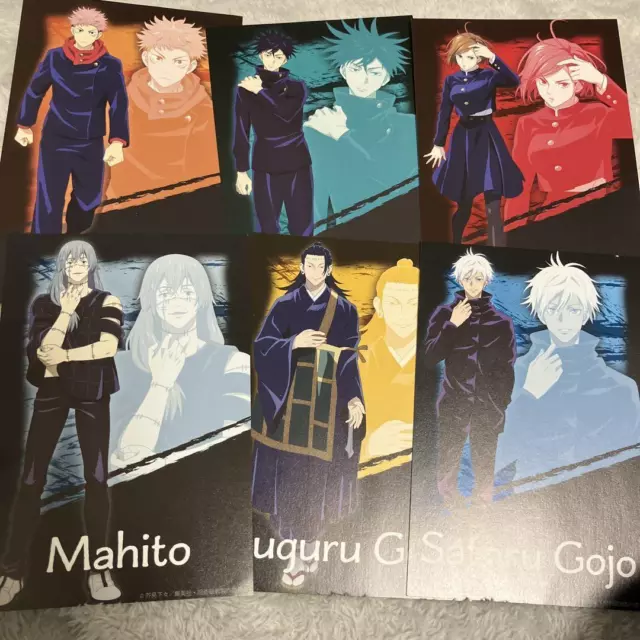 Set di cartoline Jujutsu Kaisen Itadori Fushiguro Kugisaki Gojo Geto Anime...