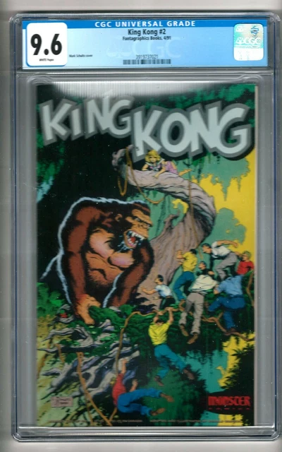 King Kong #2 (1991) CGC 9.6 White Pages  Mark Schultz Cover "Low Census"