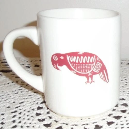Bird Mug Similar to Buffalo Mimbreno Santa Fe Railroad Pattern, Made in China