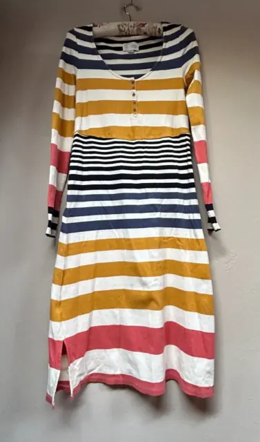 Anthropologie Saturday Sunday Womens Medium Riley Striped Knit Midi Dress Multi