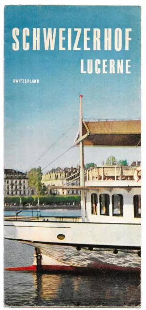 Vintage Lucerne Switzerland Travel Tourist Brochure Photo Images 1950s-1960s.