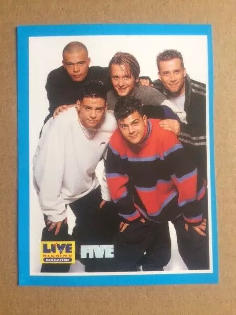 FIVE Original Vintage Live & Kicking Magazine Mini Card