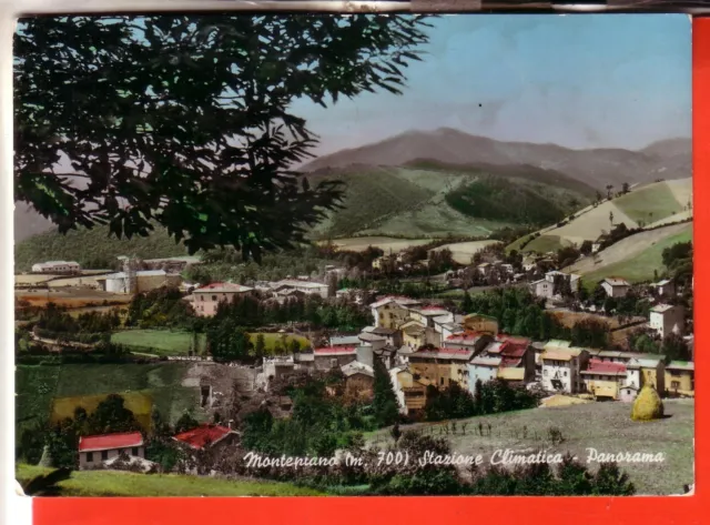 Cartolina  Montepiano  Acqu   Viaggiata  1958 Panorama    Regalo