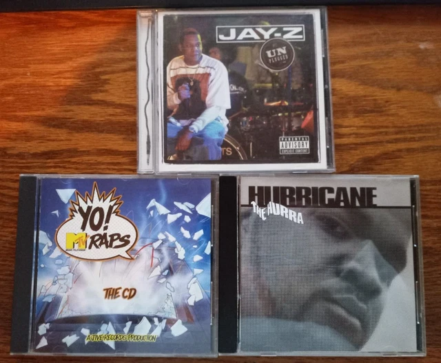 Lot of 3 Rap CDs. Jay-Z & DJ Hurricane Hurra  & Yo MTV compilation