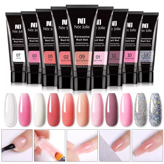 Kits De Gel Pour Ongles Uv 13 Couleurs Extension Acrylique Nail Art R