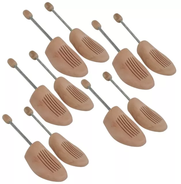 Delfa Set aus 5 Paar Holz Schuhspanner Schuhformer Schuhstrecker Gr. 36-48