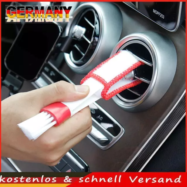Air Conditioning Vent Brush Microfiber Air Vent Cleaning Car Double Head Brushes