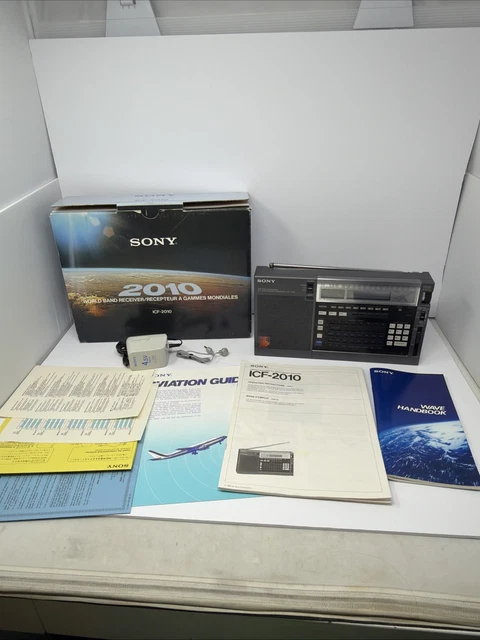 Récepteur Radio Ondes Courtes Sony ICF-2010 - AIR/FM/LW/MW/SW/PLL - Fonctionnel