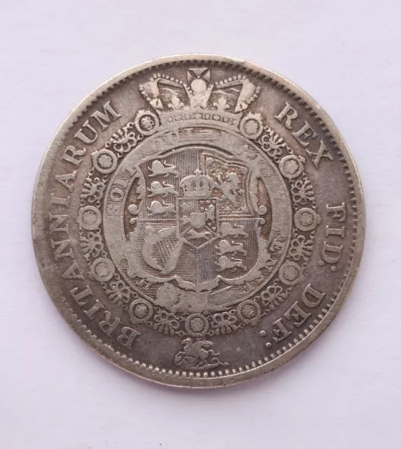 1817 George III Silver Half Crown