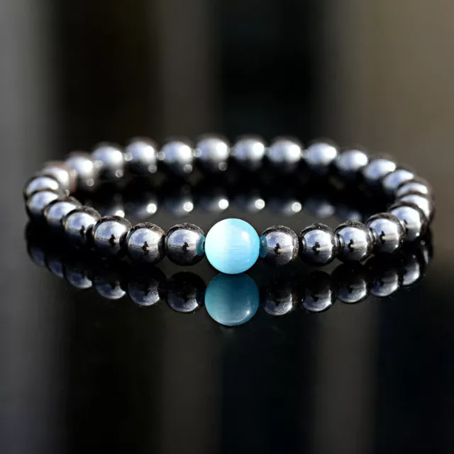 New Unisex Therapeutic Energy Healing Bracelets Hematite Magnetic  Bracelet US