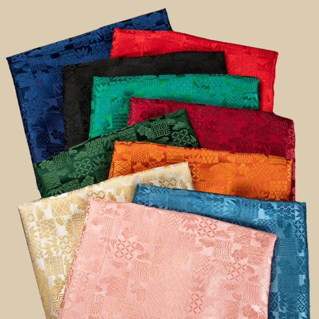 Tissu Damas Chinois Fausse Soie Brocart - Motif Jacquard, Vendu Au Mètre, Largeur <114cm