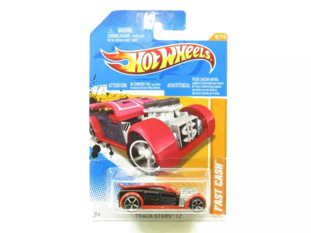 Hotwheels Track Stars 12 Rapide Espèces Rouge 73/247 Long Carte 1 64 Echelle