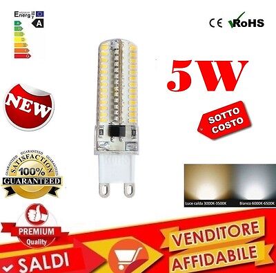 Silamp Lampadina led 5W G9 220V bianco caldo freddo Lampadine LED per faretti e lampade 