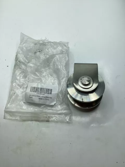 (QTY 1) 3in U Groove Wheel Pulley Wheel Swing Sliding Gate