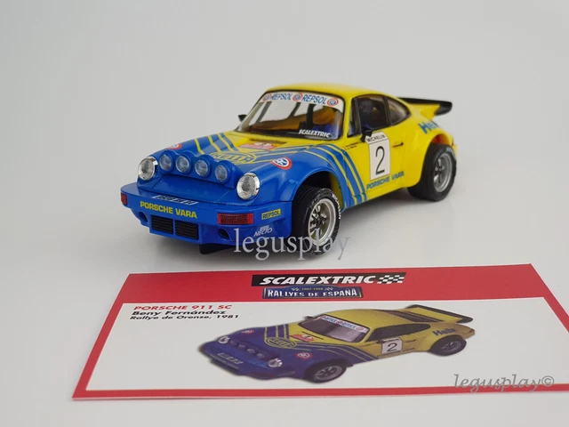 Slot car scalextric Altaya Porsche 911 Sc - Rallye De Orense 1981 -b. Fernandez