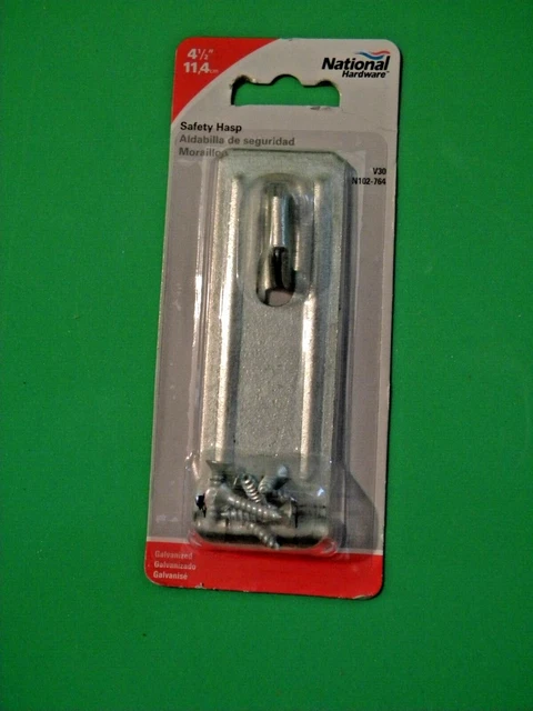 National Hardware 4-1/2" Door Safety Hasp Steel, Galvanized  N102-764